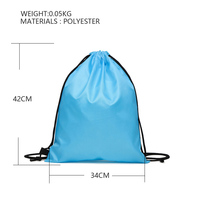 Promotion étanche 210d Polyester ballon de Football sport tirage chaîne sac à dos basket-ball sac à cordon sacs à dos