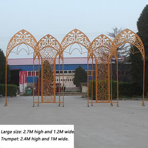 Set di 5 Decorazioni per Palco Matrimoniale all'Aperto, Nuovo Arco Decorativo Europeo in Ferro Battuto, Stile Inglese - Product Image 3