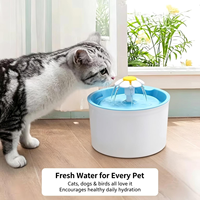 Fontaine à eau automatique portable OEM pour animaux de compagnie, rechargeable, étanche, ultra silencieuse, filtration à 4 niveaux, ABS, pour chats, chiens, oiseaux, solide