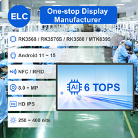 Tablette LCD murale Elc Wf-Series Rk3588S2 6 Tops 4+64Go Android 13 300 Nits IP65 avec PoE pour la publicité dans les centres commerciaux