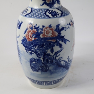Vase lanterne en <span class=keywords><strong>porcelaine</strong></span> bleue et blanche sous glaçure rouge, fait main à Jingdezhen, avec motifs de faisan et de pivoine, pour la décoration intérieure - Product Image 4