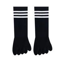 Chaussettes Bioserica Era à cinq doigts, chaussettes tendance à orteils séparés, adaptées au sport, anti-odeurs, absorbant la transpiration, chaussettes de yoga antidérapantes