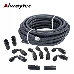 Universelles AN4 AN6 AN8 AN10 E85 Nylon-Bremsleitungs- und Ölleitungs-Kit mit Edelstahlummantelten PTFE-Anschlüssen - Product Image 1