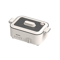 Marmite électrique Ménage Cuisson intégrée Poêle à frire électrique antiadhésive Multifonction Marmite électrique 3-4 personnes