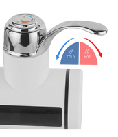 Robinet chauffe-eau électrique instantané classique à trou unique pour cuisine, usage domestique, hôtel, avec douchette latérale