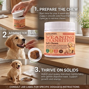 Complément Digestif <span class=keywords><strong>pour</strong></span> Chiots 180g – Friandises à Mâcher <span class=keywords><strong>pour</strong></span> la Transition Alimentaire – Soin Intestinal Sain – Prévient les Troubles Digestifs – Marque Blanche - Product Image 4