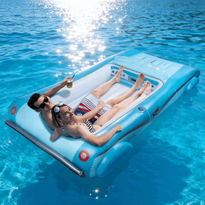Flotador <strong>Inflatable</strong> PVC Skimboard Water Pool with Pillow&amp;Cup Holder <strong>Float</strong> Row <strong>Mat</strong> Pool <strong>Lounge</strong> Tanning Bed <strong>Float</strong> Tanning Pool - Product Image 1