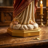 Sculpture artisanale en résine BZY, taille personnalisable, Sacré-Cœur de Jésus, ornement religieux pour la maison ou l'église, scène de Pâques ou extérieure.