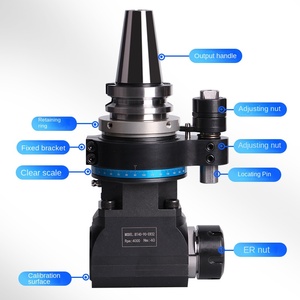 Centro di lavorazione BT50-ER32 BT40 personalizzabile con testa ad angolo retto 90 gradi testa di fresatura laterale per l'elaborazione del supporto OEM - Product Image 2