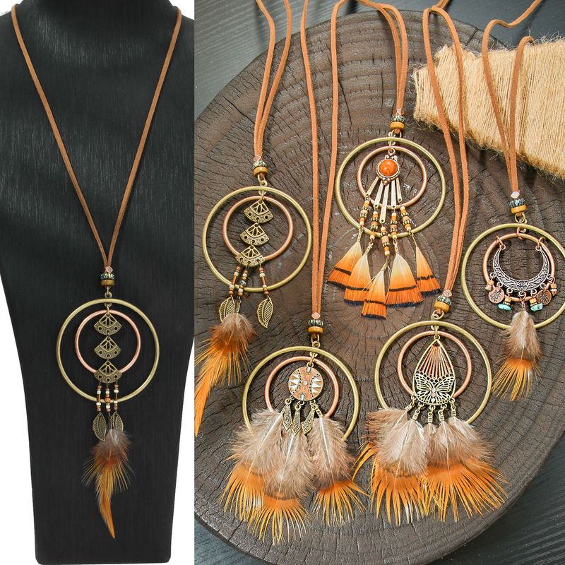 Fashion Bohemian Dreamcatcher Turquoise Earrings Set