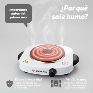 เตาไฟฟ้ากรุนเคล 1500W 5 ระดับพลังงาน พื้นผิวสำหรับทำอาหารแบบพกพา - Product Image 6