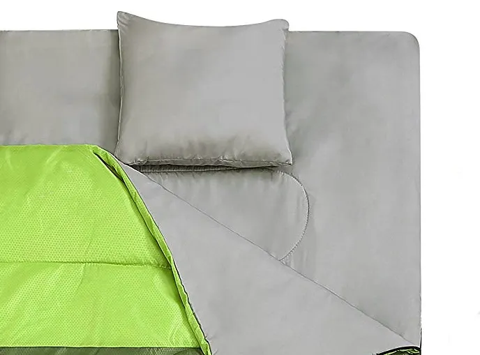 도매 2 인 휴대용 캠핑 하이킹 더블 침낭 및 배낭 봉투 겨울 침낭