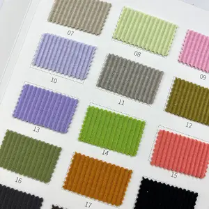 2323# Customized Knitted Ribbed Fabric 270GSM 36% Rayon 59% Polyester 5% Spandex Fabric Ribbed Material Clothing