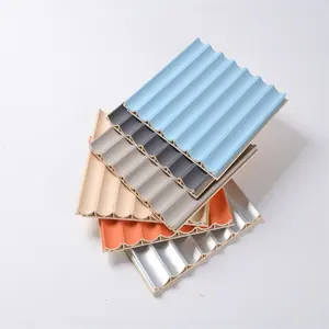 Competitive price decorative house building materials Inner arc wpc wall panel