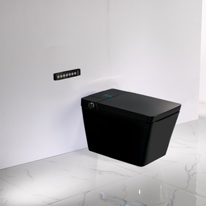Vendita calda A210 giapponese Smart wc in ceramica nera opaca pavimento intelligente montato con serbatoio d'acqua nascosto struttura in un pezzo - Product Image 1