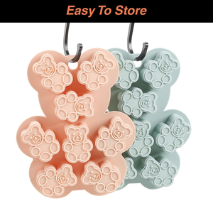 Moule à glaçons en silicone en forme d'ours en peluche pour boissons froides <span class=keywords><strong>au</strong></span> café, <span class=keywords><strong>au</strong></span> <span class=keywords><strong>lait</strong></span> et <span class=keywords><strong>au</strong></span> thé, moule à crème glacée - Product Image 6