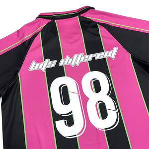 เสื้อฟุตบอลแนวสตรีทเสื้อเจอร์ซีย์พิมพ์ลายทางย้อนยุคระบายอากาศได้เทรนด์คลาสสิก - Product Image 6