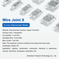 Connecteurs de fils LED basse tension en forme de H à 2 broches, sécurisés et sans effort, sans dénudage de fils requis, 24~20AWG