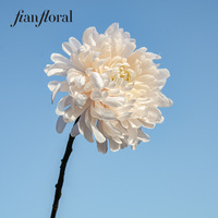 FONG IAN Vente chaude Chrysanthème artificiel de haute qualité en plastique réaliste Fleur moderne Pièce maîtresse de table Saint-Valentin