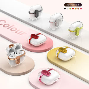 Para <span class=keywords><strong>Apple</strong></span> para <span class=keywords><strong>AirPods</strong></span> funda protectora de tercera generación nuevo accesorio de auriculares transparente galvanizado para <span class=keywords><strong>AirPods</strong></span> Pro <span class=keywords><strong>2</strong></span> - Product Image 1