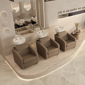 Design d'intérieur <span class=keywords><strong>de</strong></span> <span class=keywords><strong>salon</strong></span> <span class=keywords><strong>de</strong></span> coiffure minimaliste moderne, solutions <span class=keywords><strong>de</strong></span> rénovation et d'aménagement commercial complètes pour salons <span class=keywords><strong>de</strong></span> barbier - Product Image 5