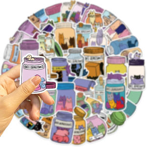 50 Uds antidepresivos botella de medicina pegatinas de grafiti para decoración de pared de teléfono gato creativo Capybara pegatina médica - Product Image 4