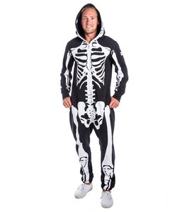 Sublimazione Unisex Plus Size <span class=keywords><strong>tute</strong></span> all'ingrosso Halloween Cosplay scheletro abbigliamento testo personalizzato poliestere costumi di Halloween - Product Image 1