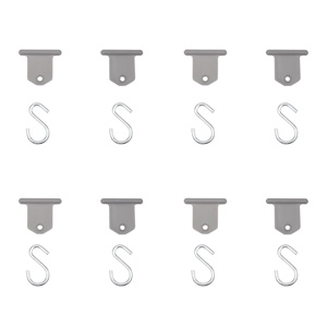 Clips de luz para toldo RV, ganchos para toldo de furgoneta, soportes de luces, colgadores de gancho en forma de S para tienda de campaña de fiesta de Navidad - Product Image 5