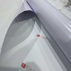 EJET Self Adhesive <strong>Vinyl</strong> in Guangzhou Transparent for Advertisement Printing 140g Roll Sheet Glossy Finish Transparent 90 Micron - Product Image 1