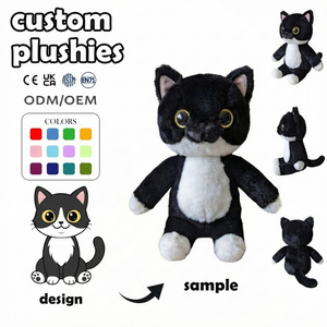 Peluches personnalisées, design de poupée, logo de dessin animé, ours en peluche, décoration de chambre d'hôtel, jouets en bois pour enfants, peluche <span class=keywords><strong>puffin</strong></span> 20 cm, poupée personnalisée - Product Image 2