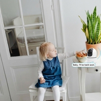 Caméra IP PTZ Tuya avec vision à 360° °   Caméra de surveillance AI rotative avec détection de mouvement, vision nocturne, stockage cloud et appel en un clic pour la maison