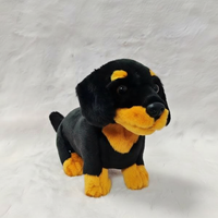 Peluche réaliste de chiot Rottweiler, jouet animal réaliste, doux et câlin, pour la décoration de la maison, cadeau d'anniversaire pour enfants