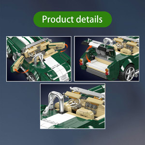 MOULD KING 10228 Educativo el AC Cobra Kit de ensamblaje de plástico Juegos de ladrillos <span class=keywords><strong>Mini</strong></span> modelo de lujo Bloque de construcción para niños - Product Image 4
