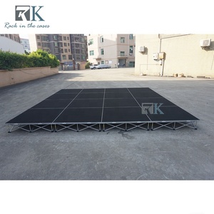 Plataforma de escenario portátil de instalación rápida con altura ajustable de 20cm a 100cm - Product Image 3