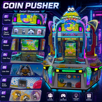 Máquina Empujadora de Monedas Original para 6 Jugadores, 6 Juegos para Centros Recreativos, Máquina de Juego Combinada con Alto Retorno de la Inversión (ROI), Suministro para Proyectos de Arcade