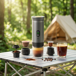 Máquina de Espresso Portátil al por Mayor, Calentamiento Rápido Automático, Agua Fría y Caliente, Fácil de Limpiar, Cafetera de Cápsulas para Coche y Viajes, OEM - Product Image 1
