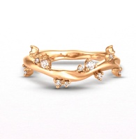 Milskye Charmed Schmuck 18k Vergoldete 925 Sterling Silber Glühender Diamant Zirkon Ringe für Frauen