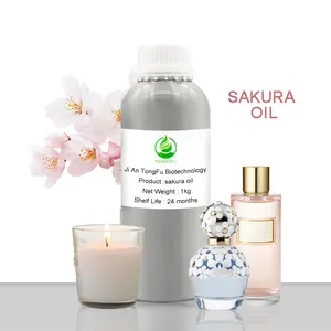 Private label water soluble aroma essential oil 100% pure oriental cherry oil sakura flower oil perfume fragrance