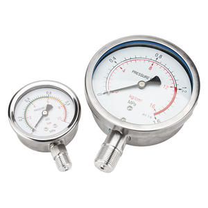 Manómetro de Acero Inoxidable Resistente a la Corrosión Radial y al Vapor a Alta Temperatura Y-60BF, Resistente a la Oxidación, Vacío Negativo Y-100BF - Product Image 1