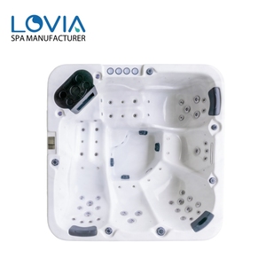 Meilleure qualité bain à remous 5 personnes moderne de luxe lumière LED bain à remous <span class=keywords><strong>Jaccuzzi</strong></span> baignoire massage spa baignoires pour villas - Product Image 2