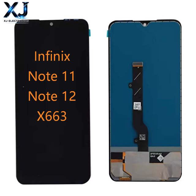 XJ OLED HD Quality LCD Display Touch Screen Replacement for Infinix X663 Note 11 12 Mobile Phone 6.8" 18-Month Warranty
