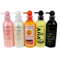 Lait Corporel Hydratant Éclaircissant Gluta Magic Acide AHA 500ml, Forte Lotion Corporelle Blanchissante à la Vitamine C pour Adultes Or