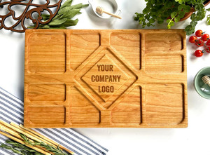 Düğün yıldönümü nişan için kişiselleştirilmiş özel kazınmış LOGO ahşap kesme tahtası - Product Image 6