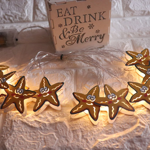 Luci <span class=keywords><strong>LED</strong></span> Natalizie a Stringa con Campanelle Dipinte, Renne e Pupazzi di Neve, Impermeabili e Ricaricabili - Product Image 3