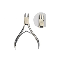 Coupe-cuticules professionnel en acier inoxydable, ouverture de mâchoire de 15 mm, lame tranchante, conception durable, pour ongles épais, forme plate