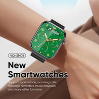 Montre connectée Miccell Wholesale avec grand écran couleur de 2,0 pouces, notification de messages en temps réel, détection de santé, appel intelligent