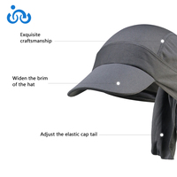 Casquette de cyclisme en maille à séchage rapide, respirante, protection solaire, doublure de casque avec rabat pour le cou, légère, absorbant la transpiration, foulard pirate