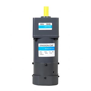 60W 5RK 90MM GU GN Tipo de eje 12mm 15mm <span class=keywords><strong>Motor</strong></span> de CA con reducción de engranaje de freno 1:3-1:200 monofásico 100V ~ 400V - Product Image 1