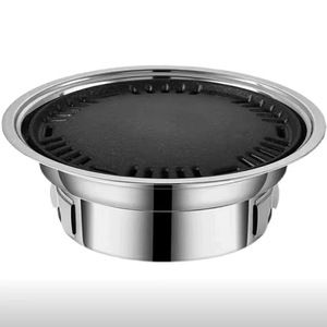 Parrilla Portátil de Acero Inoxidable de 35cm/40cm para Asar y Freír, Uso en Exteriores e Interiores, con Espátula Incluida - Product Image 4