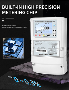 Compteur de kilowattheure numérique intelligent triphasé prépayé avec affichage LCD Compteur d'énergie <span class=keywords><strong>Watt</strong></span> KWH - Product Image 6